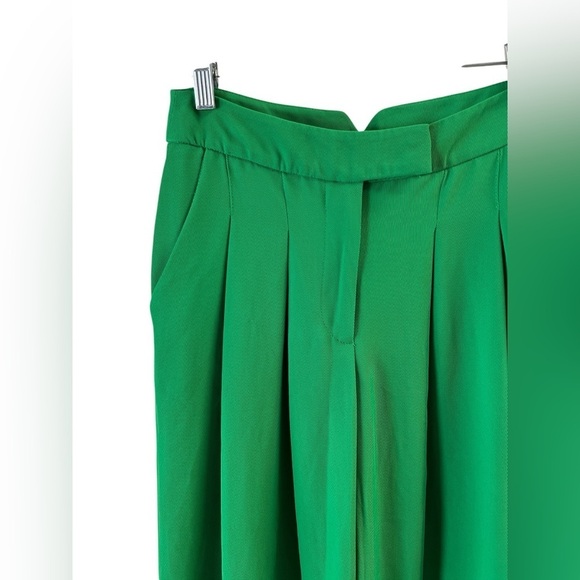 Karen Millen green wide leg tailored trouser pants - Picture 3 of 8